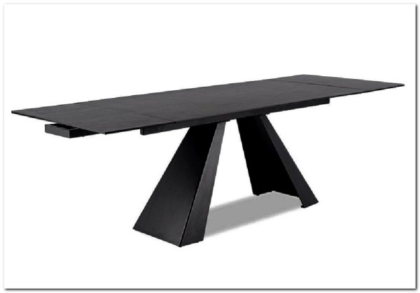 Стол обеденный Signal SALVADORE Ceramic 160 раскладной (Pietra Di Savoia серый/черный мат) заказать по цене 136 474 руб. в Перми