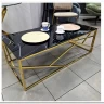Стол журнальный Signal ESCADA A II (эффект черного мрамора/золотой) заказать по цене 41 751 руб. в Перми