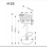 Стул барный Halmar H125 (бежевый/черный) заказать по цене 15 165 руб. в Перми