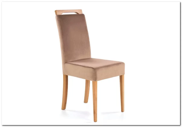 Стул кухонный Halmar CLARION Monolith 09 (бежевый/дуб медовый) заказать по цене 14 456 руб. в Перми