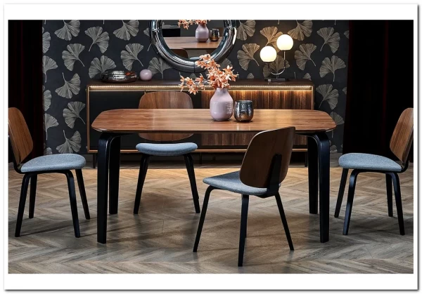 Стол обеденный Halmar PEDRO 160 (орех/черный) заказать по цене 48 207 руб. в Перми Стол обеденный Halmar PEDRO 160 (орех/черный) заказать по цене 48 207 руб. в Перми