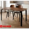 Стол обеденный Halmar PEDRO 160 (орех/черный) заказать по цене 49 171 руб. в Перми