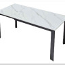 Стол CORNER 120 MATT WHITE MARBLE SOLID CERAMIC / BLACK заказать по цене 53 750 руб. в Перми