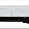 Стол CORNER 120 MATT WHITE MARBLE SOLID CERAMIC / BLACK заказать по цене 53 750 руб. в Перми