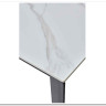 Стол CORNER 120 MATT WHITE MARBLE SOLID CERAMIC / BLACK заказать по цене 53 750 руб. в Перми