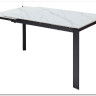 Стол CORNER 120 MATT WHITE MARBLE SOLID CERAMIC / BLACK заказать по цене 53 750 руб. в Перми
