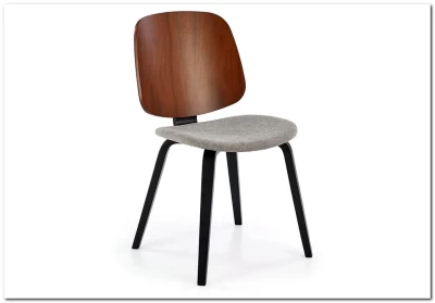 Стул кухонный Halmar K563 (серый/черный/орех)