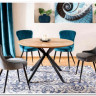 Стул кухонный Signal LOTUS VELVET (черный/черный) заказать по цене 12 364 руб. в Перми