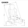 Кресло-качалка Halmar GAMER (черный/красный) заказать по цене 24 351 руб. в Перми
