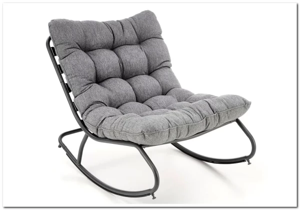 Кресло-качалка Halmar GATTO (серый) заказать по цене 23 729 руб. в Перми Кресло-качалка Halmar GATTO (серый) заказать по цене 23 729 руб. в Перми