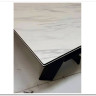 Стол ORISTANO 200 MARBLES KL-99 Белый мрамор матовый, итальянская керамика/ черный каркас, DISAUR заказать по цене 99 040 руб. в Перми