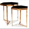 Комплект Signal MILOS, 2 стола журнальных черный/шампанское заказать по цене 24 561 руб. в Перми