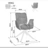 Стул кухонный Signal WING Brego 31 (светло-бежевый/черный) заказать по цене 23 334 руб. в Перми