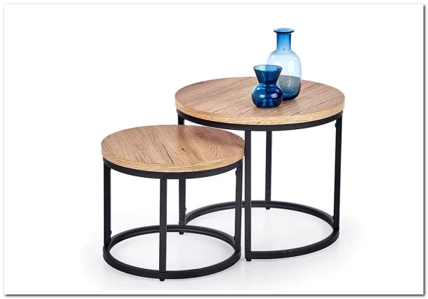 Набор журнальных столиков HALMAR OREO дуб сан ремо / черный заказать по цене 14 926 руб. в Перми Набор журнальных столиков HALMAR OREO дуб сан ремо / черный заказать по цене 14 926 руб. в Перми