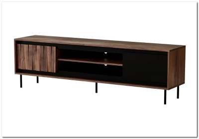 Тумба под телевизор Halmar SWING RTV-1 (орех/черный)