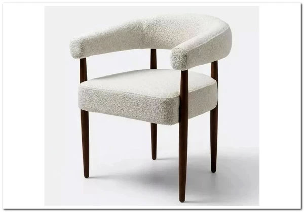 Стул БОНСАЙ (BONSAI), цвет СВЕТЛО-БЕЖЕВЫЙ CLOUD-113, букле / ОРЕХ , ®DISAUR заказать по цене 20 450 руб. в Перми