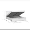 Кровать Stylius (Стилиус) B169-LOZ160х200 с подъемным механизмом BRW заказать по цене 39 350 руб. в Перми