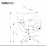 Кресло Halmar ORINOKO (серый) заказать по цене 29 954 руб. в Перми