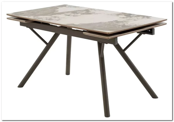 Стол ЛИБЕРТИ 180 цвет ПАНДОРА (Pandora), керамика / Латте каркас заказать по цене 52 100 руб. в Перми