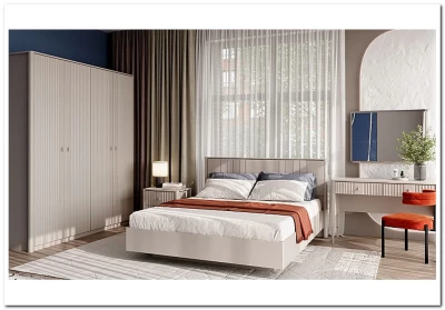 Кровать с мягким элементом Dalia персидский жемчуг LOZ160х200 М BRW 