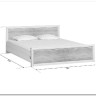 Купить Кровать Koen LOZ160x200 ясень снежный BRW с доставкой по России по цене производителя можно в магазине Другая Мебель в Перми