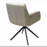Стул MEADOW 360 град. поворот. Белый XD841-01, букле / черный каркас, DISAUR заказать по цене 15 615 руб. в Перми