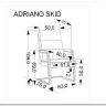 Кресло компьютерное Halmar ADRIANO SKID (черный) заказать по цене 19 983 руб. в Перми