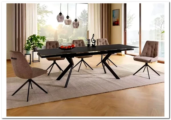 Стол обеденный Signal NORTON 160 (черный/черный) заказать по цене 86 973 руб. в Перми