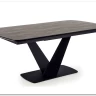 Стол обеденный Halmar VINSTON раскладной темно-серый/черный заказать по цене 110 842 руб. в Перми