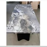 Стол АДАЖИО 240 (320) см MINERAL STONE NATURAL, керамика / Черный каркас заказать по цене 123 150 руб. в Перми