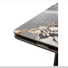 Стол АДАЖИО 240 (320) см MINERAL STONE NATURAL, керамика / Черный каркас заказать по цене 123 150 руб. в Перми