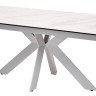 Стол BELLUNO 160 MARBLES KL-99 Белый мрамор матовый итальянская керамика/ белый каркас заказать по цене 99 320 руб. в Перми