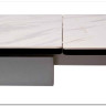 Стол BELLUNO 160 MARBLES KL-99 Белый мрамор матовый итальянская керамика/ белый каркас заказать по цене 99 320 руб. в Перми