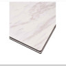 Стол BELLUNO 160 MARBLES KL-99 Белый мрамор матовый итальянская керамика/ белый каркас заказать по цене 99 320 руб. в Перми
