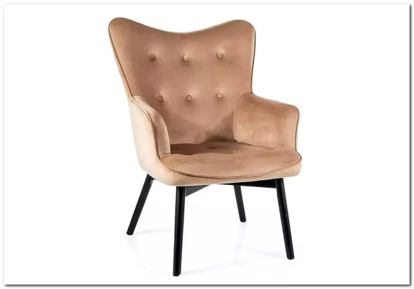 Кресло Signal CARMEN VELVET (бежевый) заказать по цене 23 645 руб. в Перми Кресло Signal CARMEN VELVET (бежевый) заказать по цене 23 645 руб. в Перми