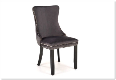 Стул кухонный Halmar ALDA (серый/черный)