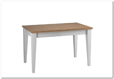 Стол обеденный Сканди 120 белый/антик