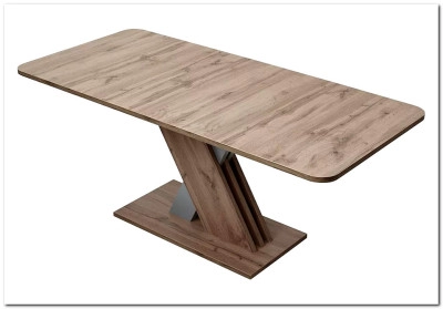 Стол EXEL 140 Дуб Трюфель/ Алюминий