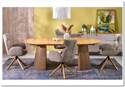 Стол обеденный Halmar FARGO 120 (натуральный/натуральный)