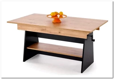 Стол-трансформер Halmar ERIKA 120 (дуб артизан/черный)