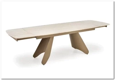 Стол обеденный Halmar SALIX 180 (травертин/кашемир)