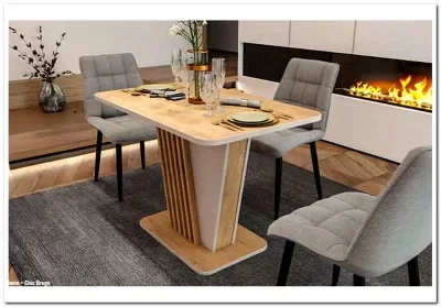 Стол обеденный Signal NEVIO 125 (дуб кремона/кашемир)